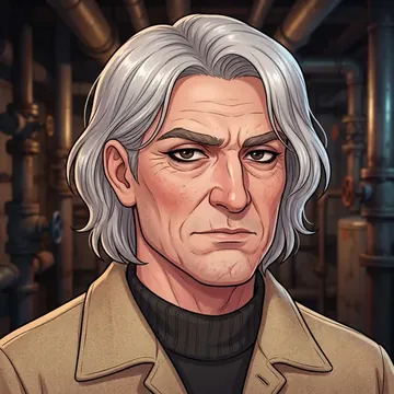 Retrato de Yvon Jalbert, um personagem de AI