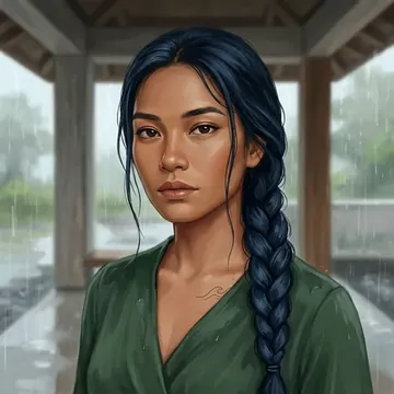 Portrait of Zenny Veloso, an AI character
