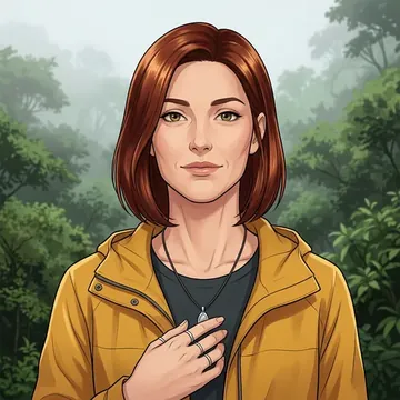 Portrait of Zulma Barrenechea, an AI character